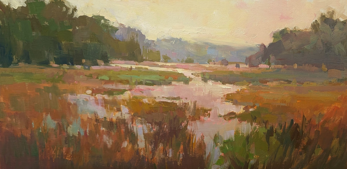 Millie Gosch - Soft Light on the Marsh (12 x 24)