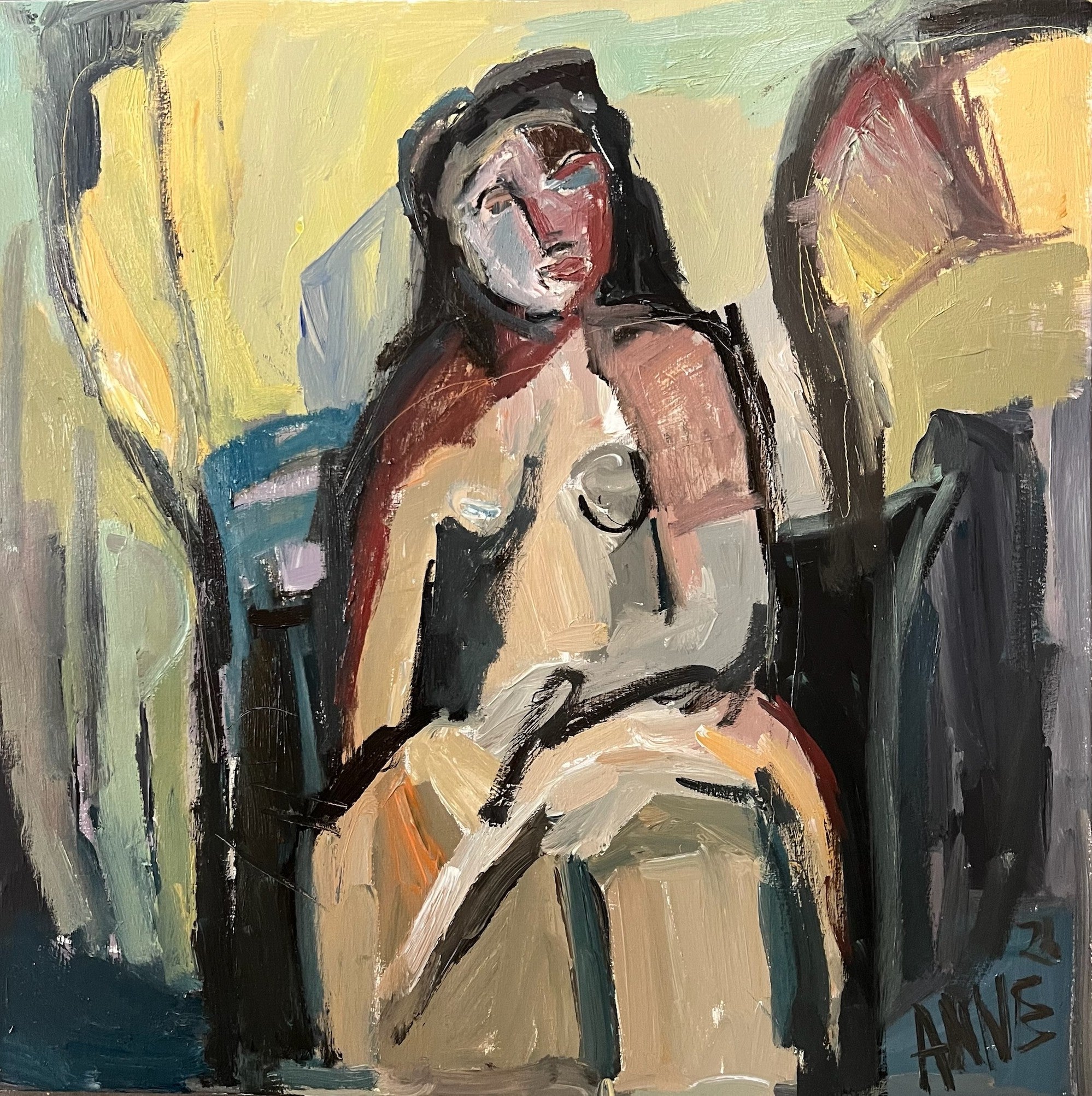 Anne Darby Parker - Strength of Her - Inspired by Picasso (24 x 24)