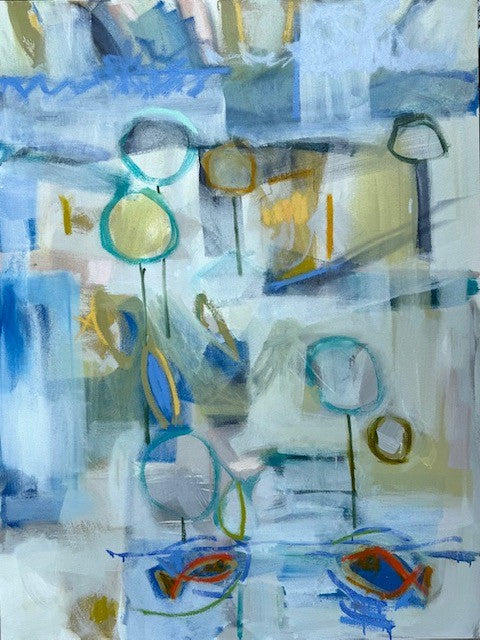 Karen Blair - Summer Pond I (48 x 36)