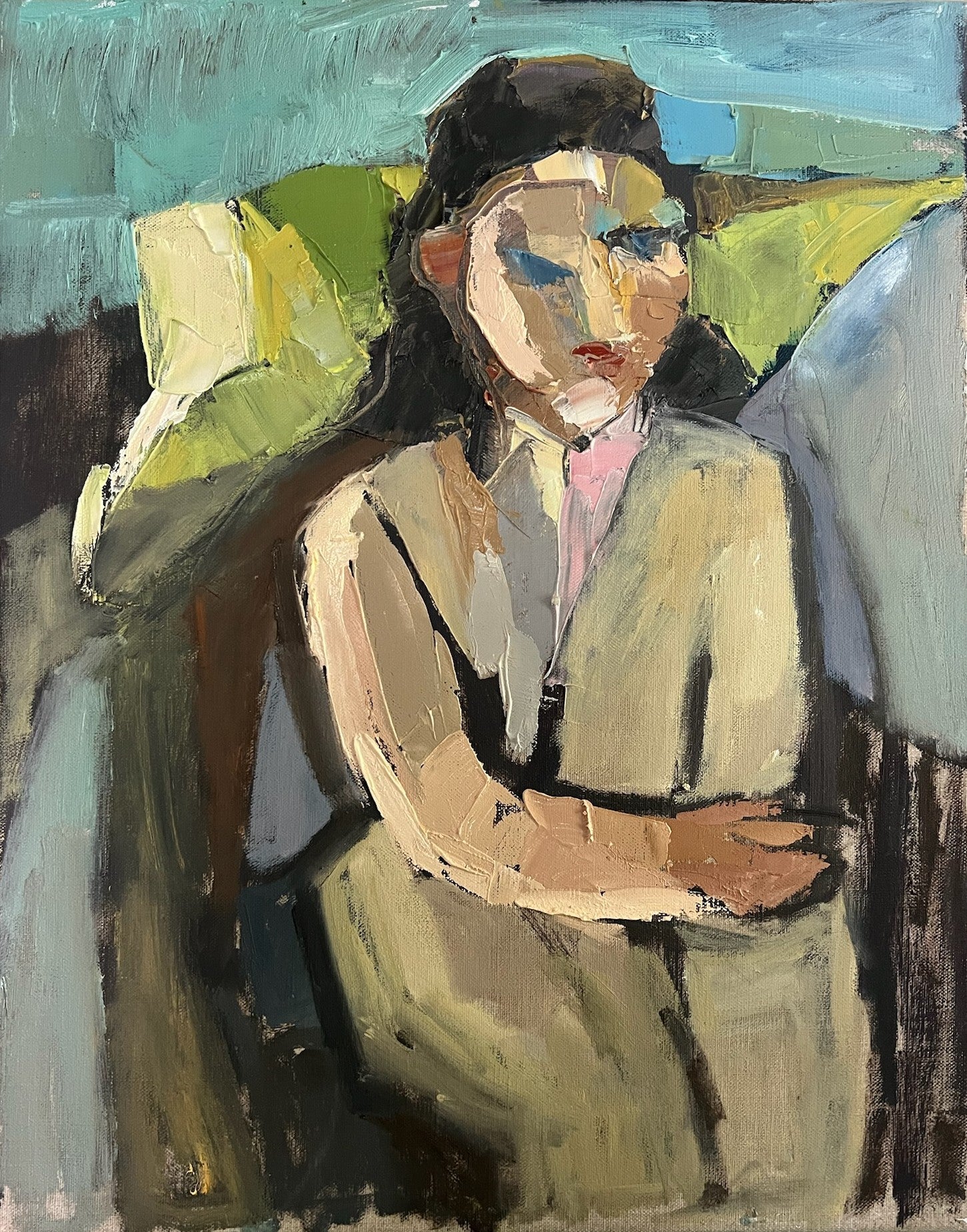 Anne Darby Parker - The Truth Bearer - Inspired by Cezanne (20 x 16)