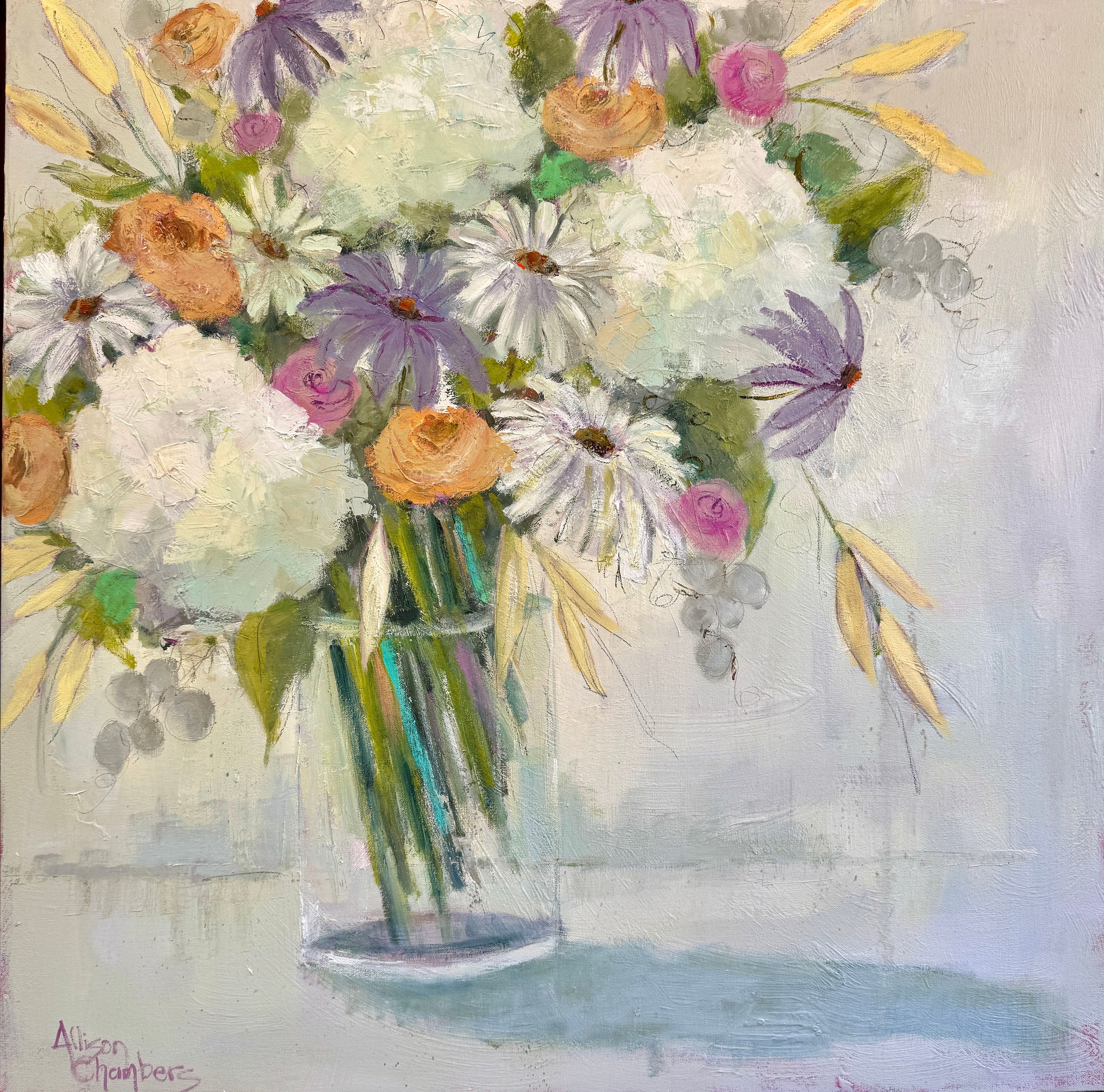 Allison Chambers - To Market to Market (36 x 36)