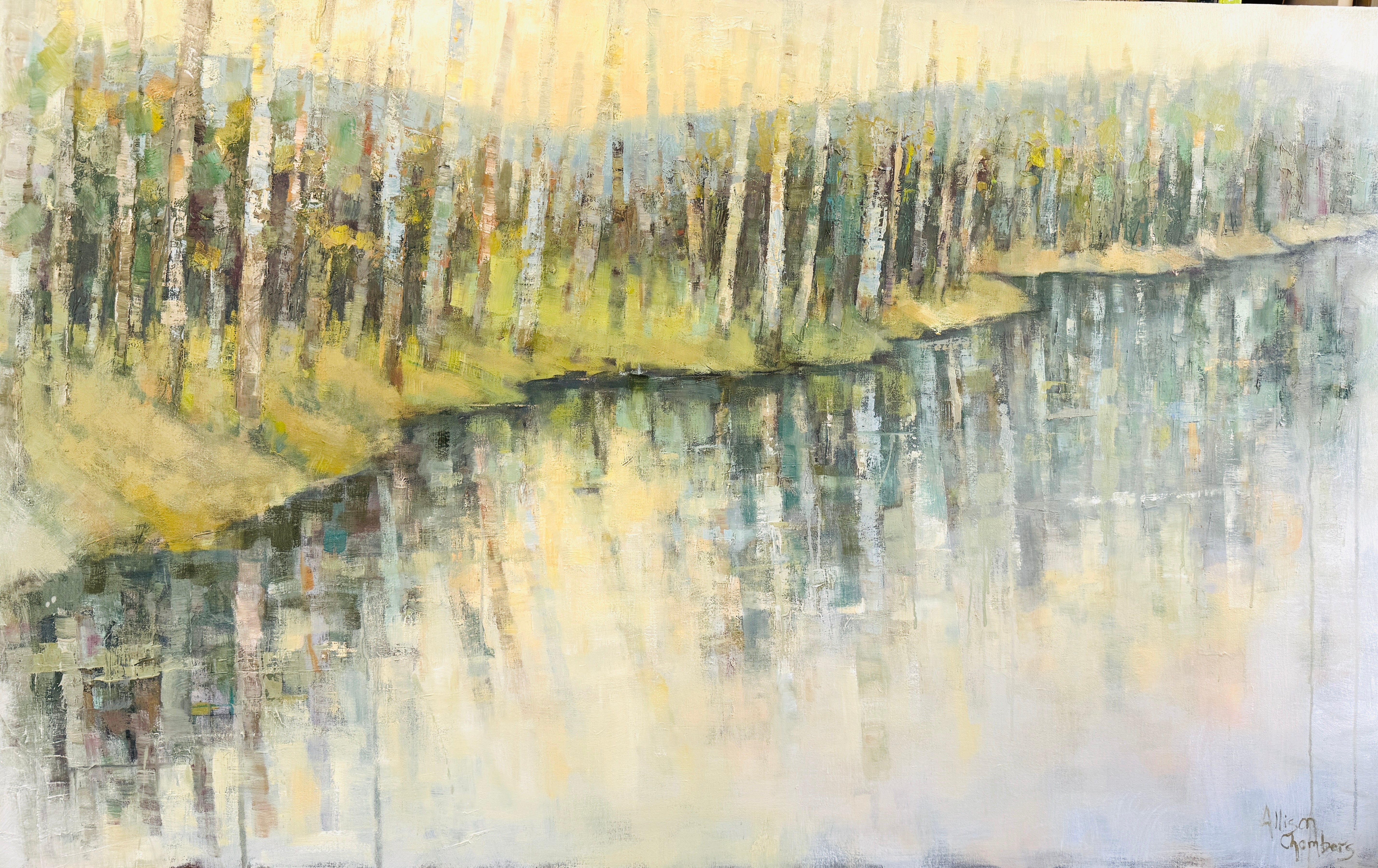 Allison Chambers - Tranquil Shoreline (36 x 60)