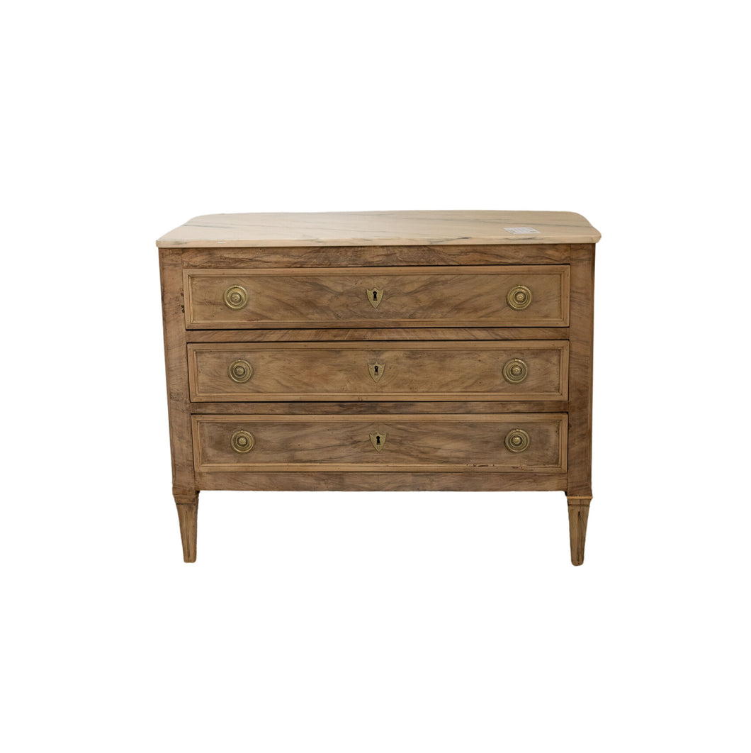 Creamy Marble Stripped Commode