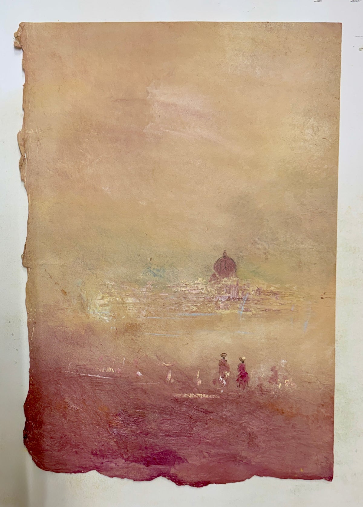 Pascal Bouterin - Venise au loin (15 x 10.5)