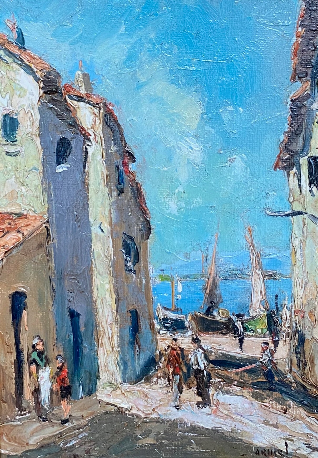 Heritage - Village au bord de la Mer by G. Armel (8.5 x 6)