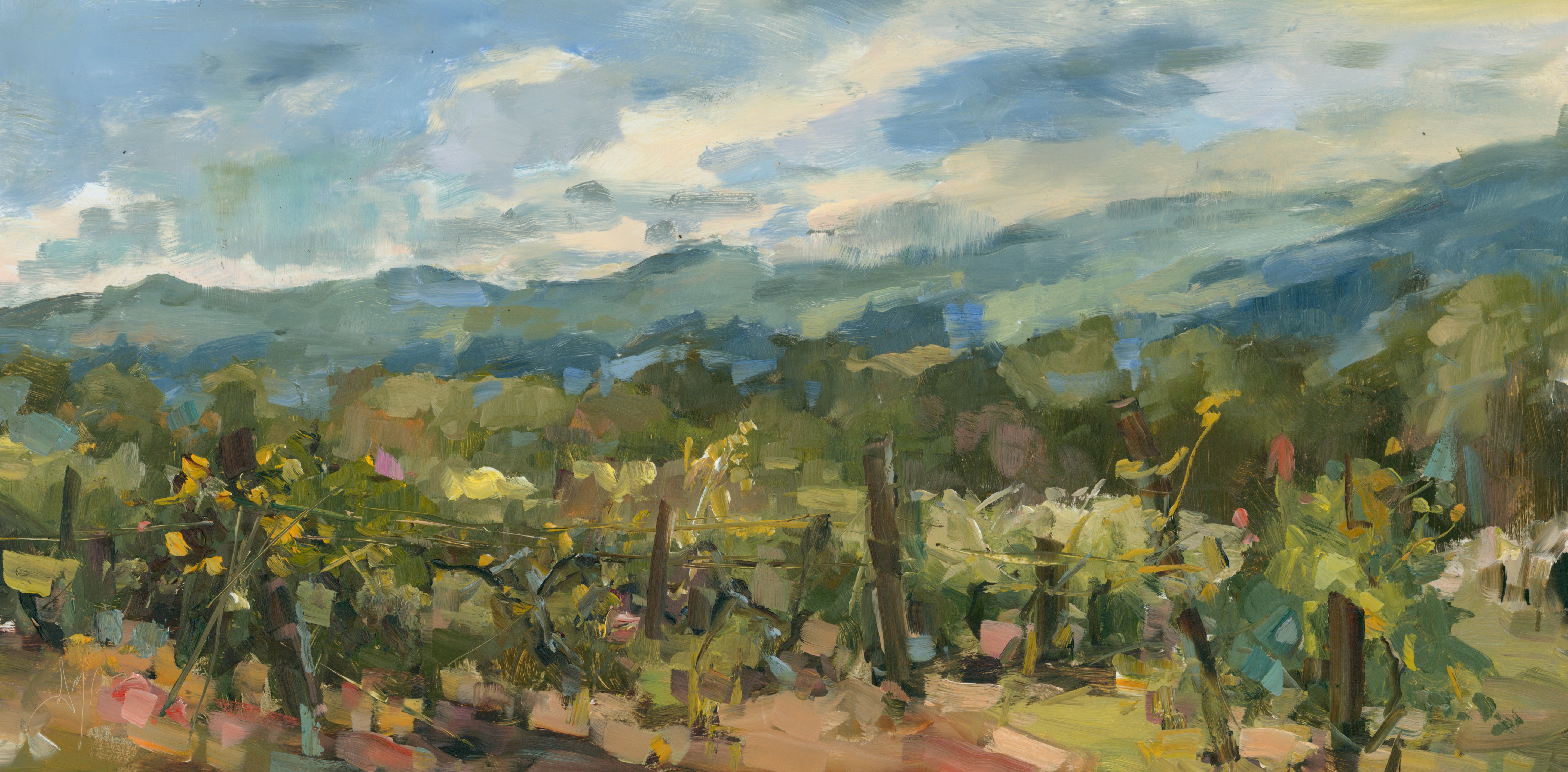 Stephanie Amato - Vineyard Views (12 x 24)