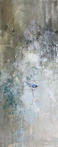 Justin Kellner - Waiting in the Same Spot (Black-throated Blue Warbler) (40 x 16)