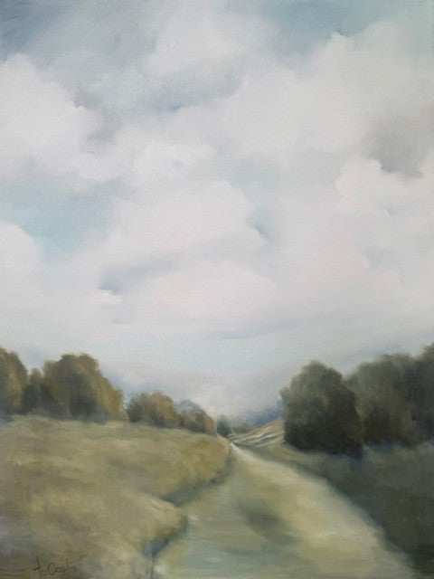 Andrea Costa - Walking the Farm (48 x 36)
