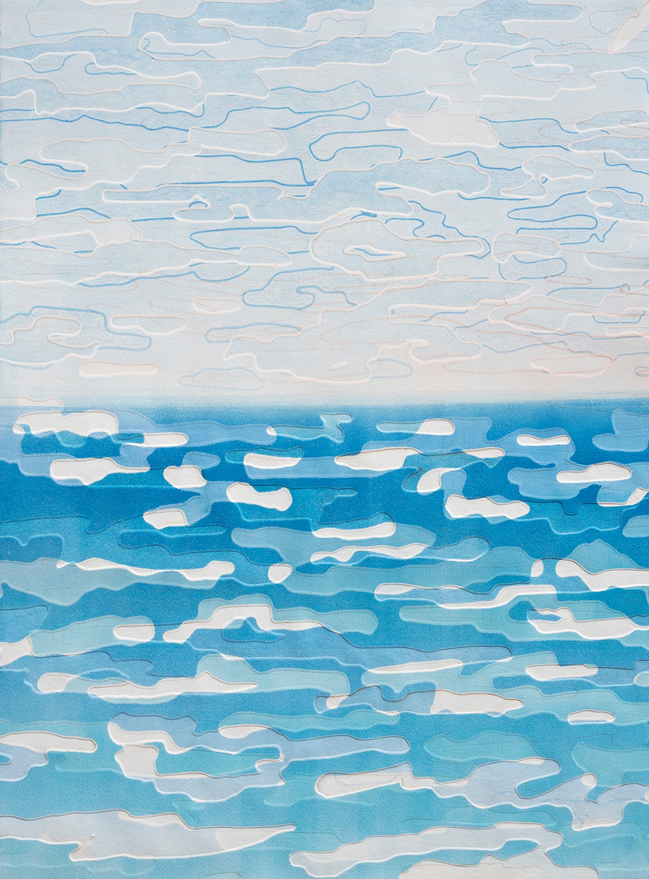 Katherine Warinner - Cloud Ocean 1 (30 x 22)