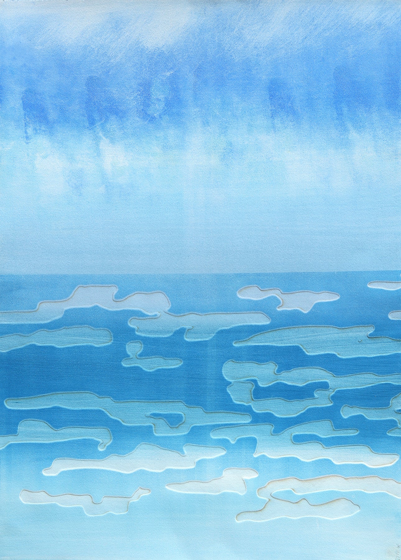 Katherine Warinner - Cloud Ocean 3 (30 x 22)