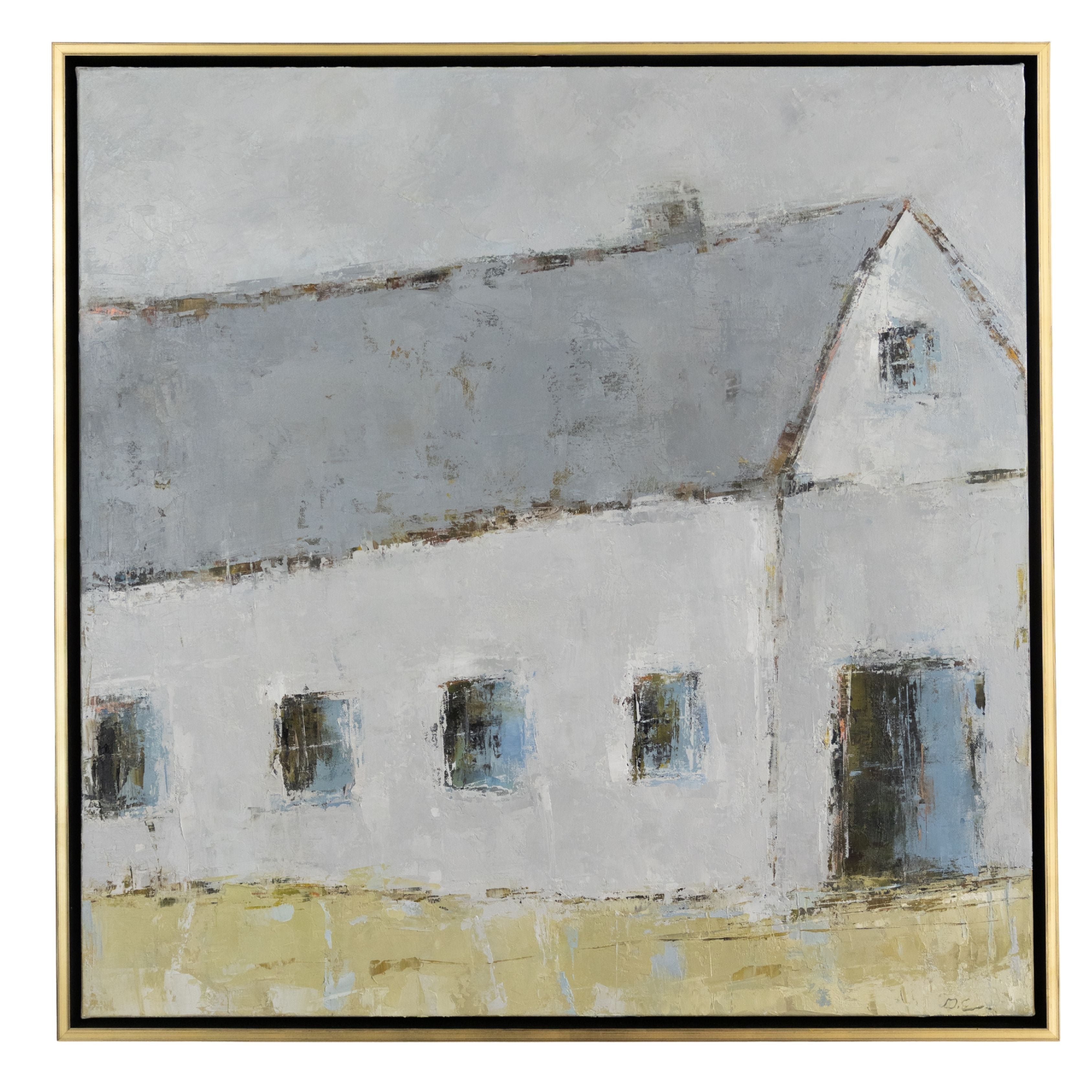 Geri Eubanks - Weathered White Barn I (31.5 x 31.5)