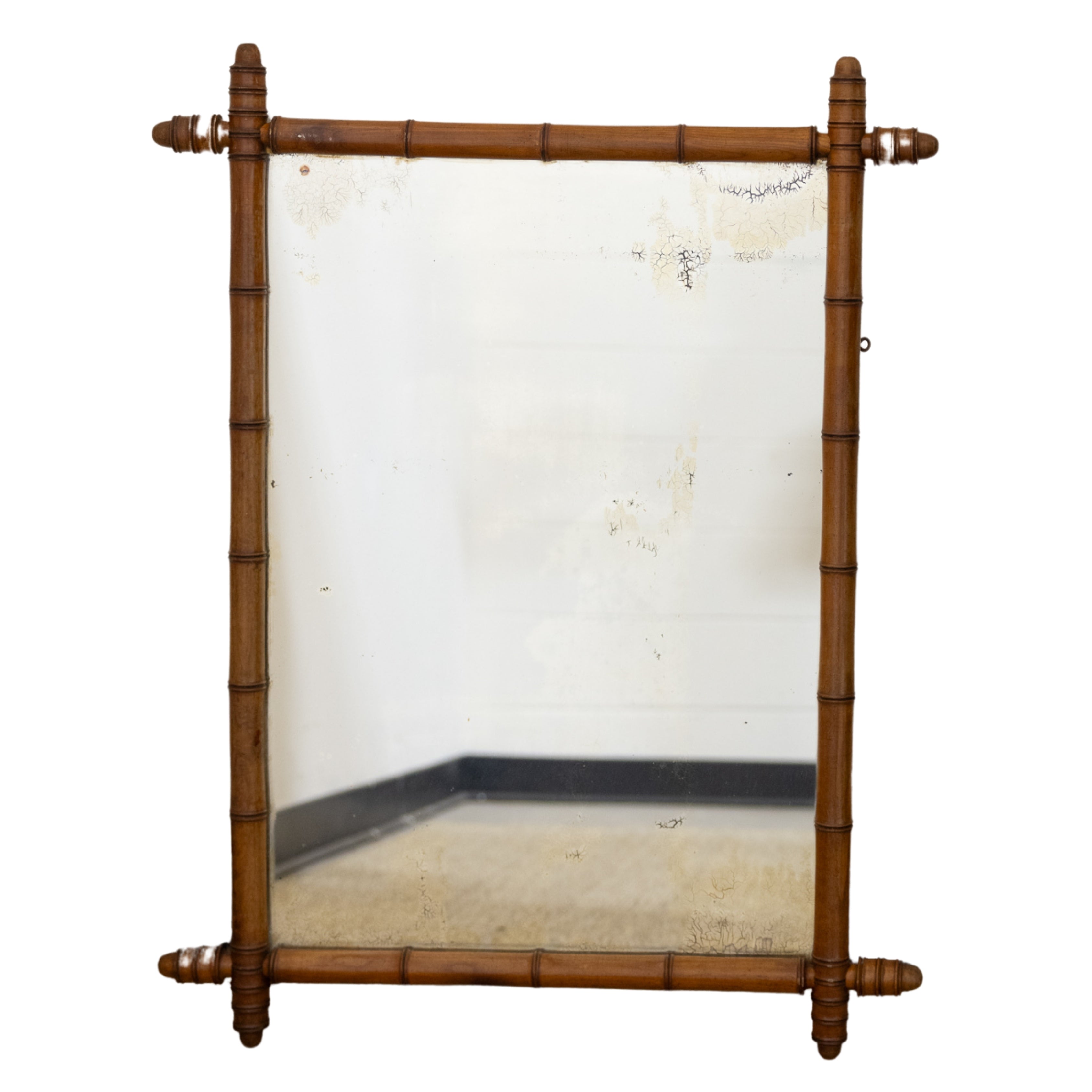 Oak Bamboo-Style Mirror XL