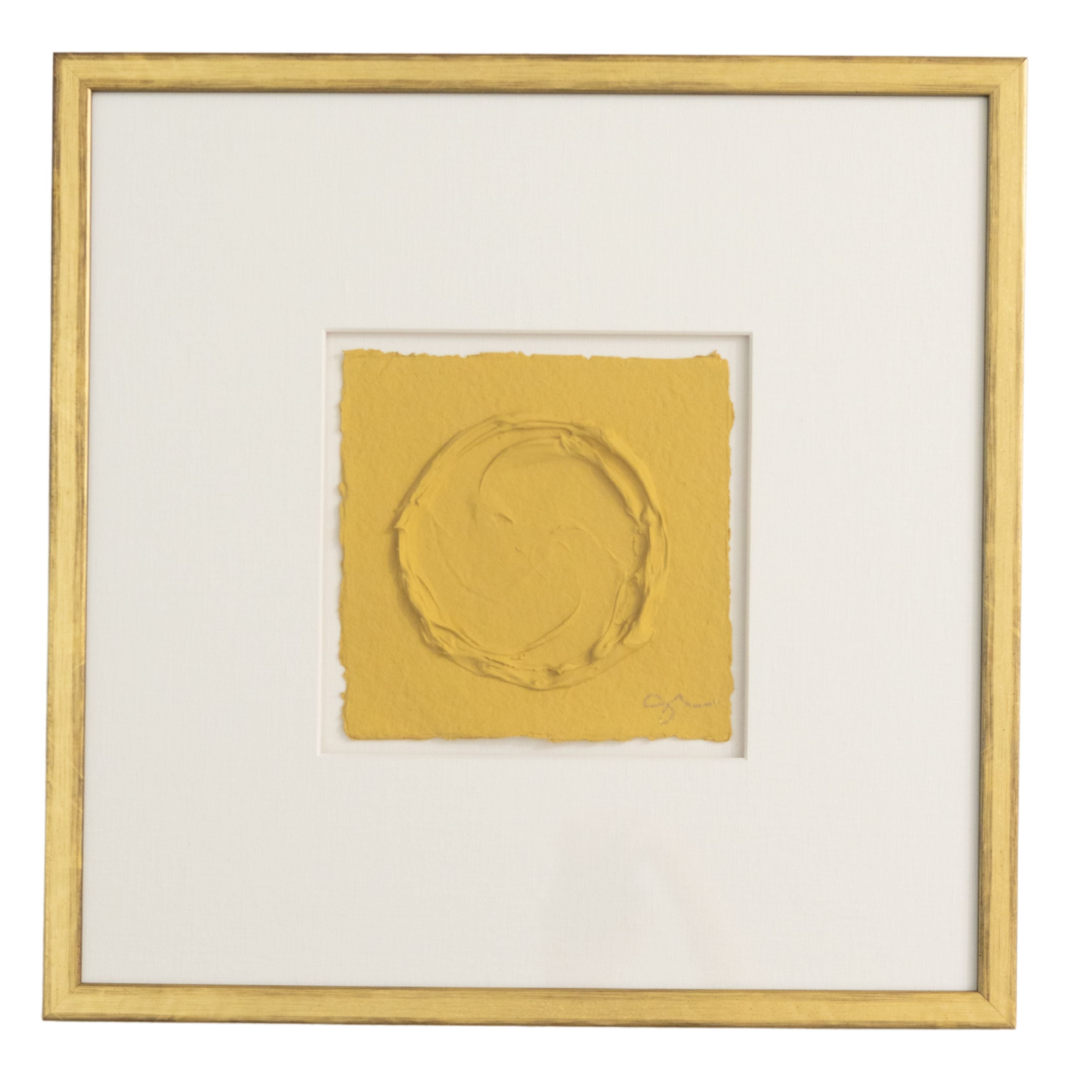 Sally Threlkeld - Yellow-Pink (20 x 20)