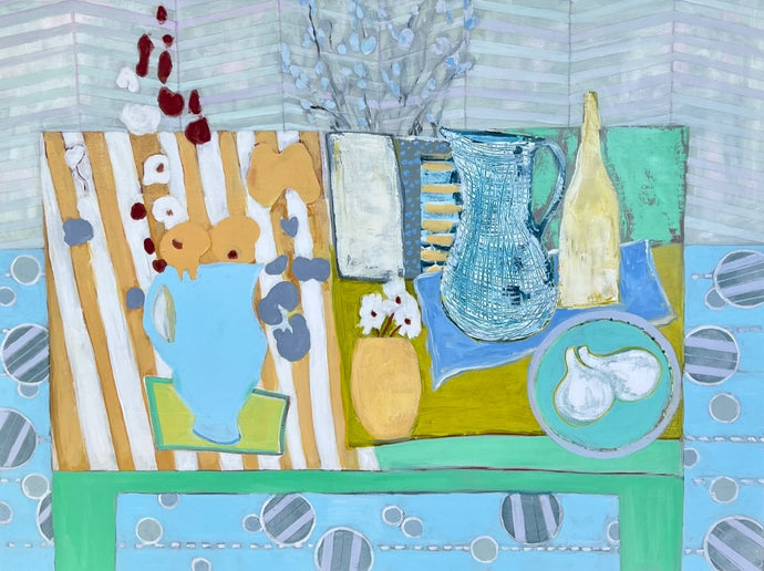 Anne Harney - Yellow Table (30 x 40)