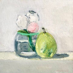 Anne Harney - Flower and Pear (12 x 12)