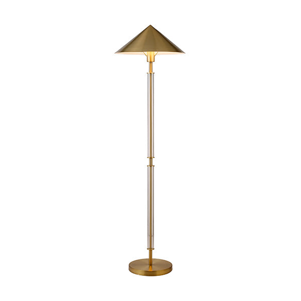 Acrylic Pole & Metal Shade Floor Lamp