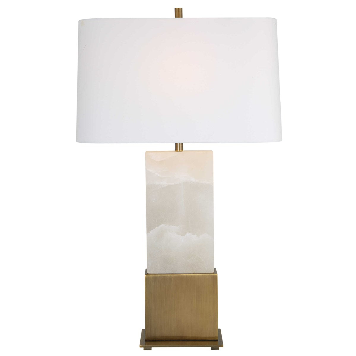 Alabaster & Brass Cloud Lamp