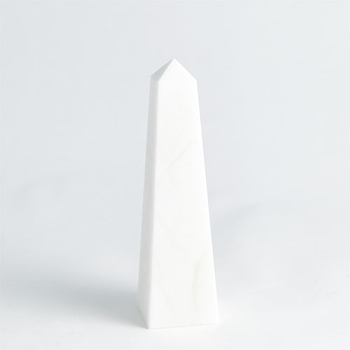 Large White Alabaster Obelisk