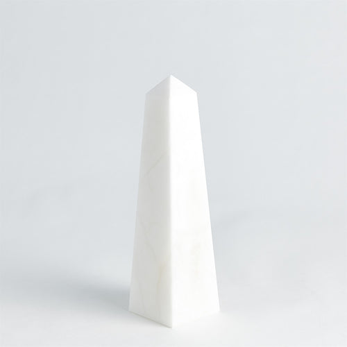 Medium White Alabaster Obelisk