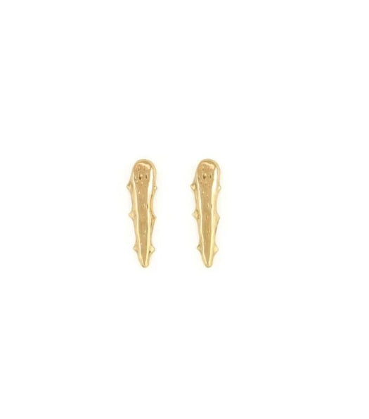 Gold Aloe Earrings