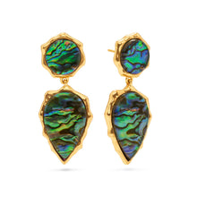 Load image into Gallery viewer, Abalone Double Drop Aurora Earrings