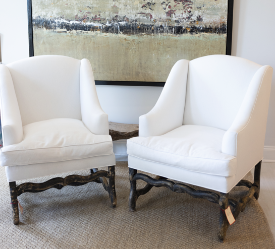 Oversized Bergere Chairs