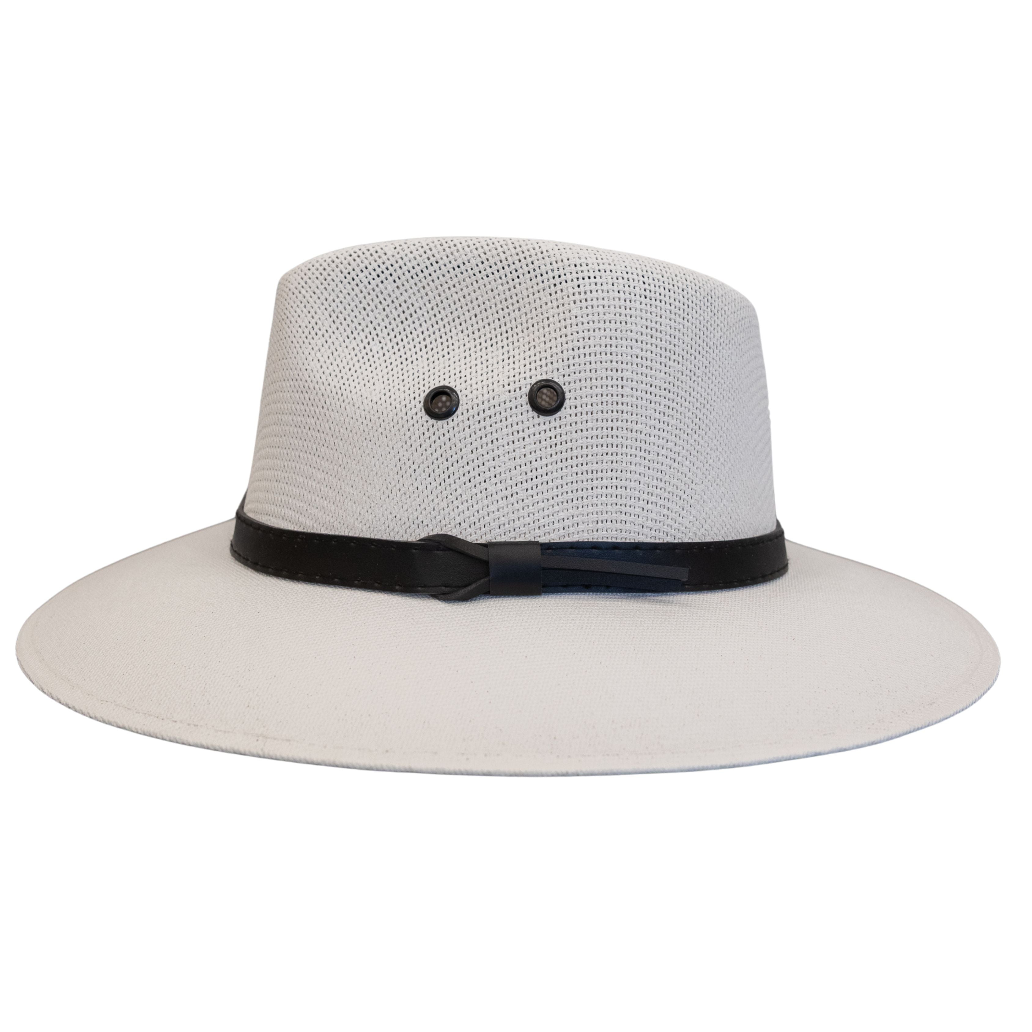 White Hat with Black Band