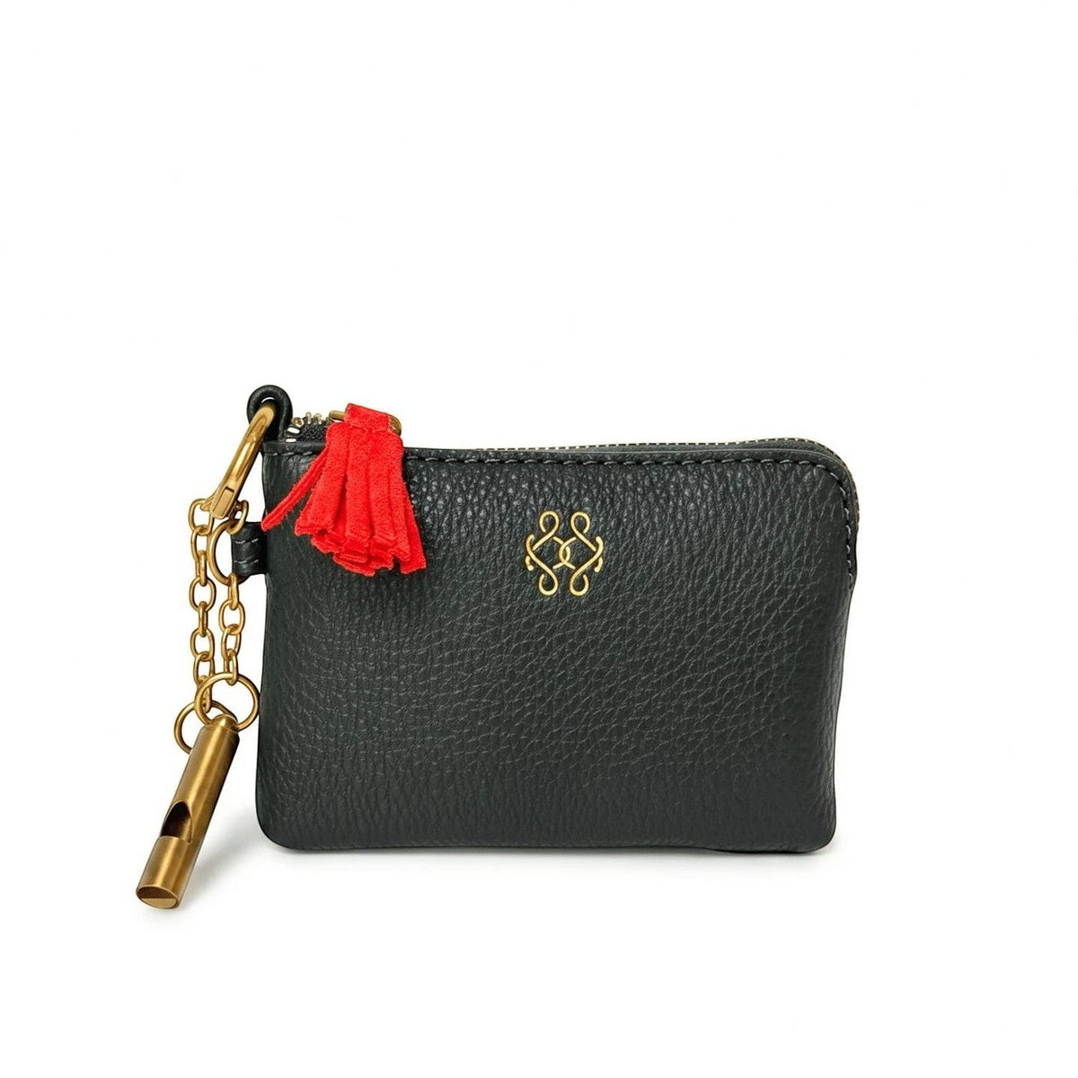 Black RFID Card Wallet Keychain