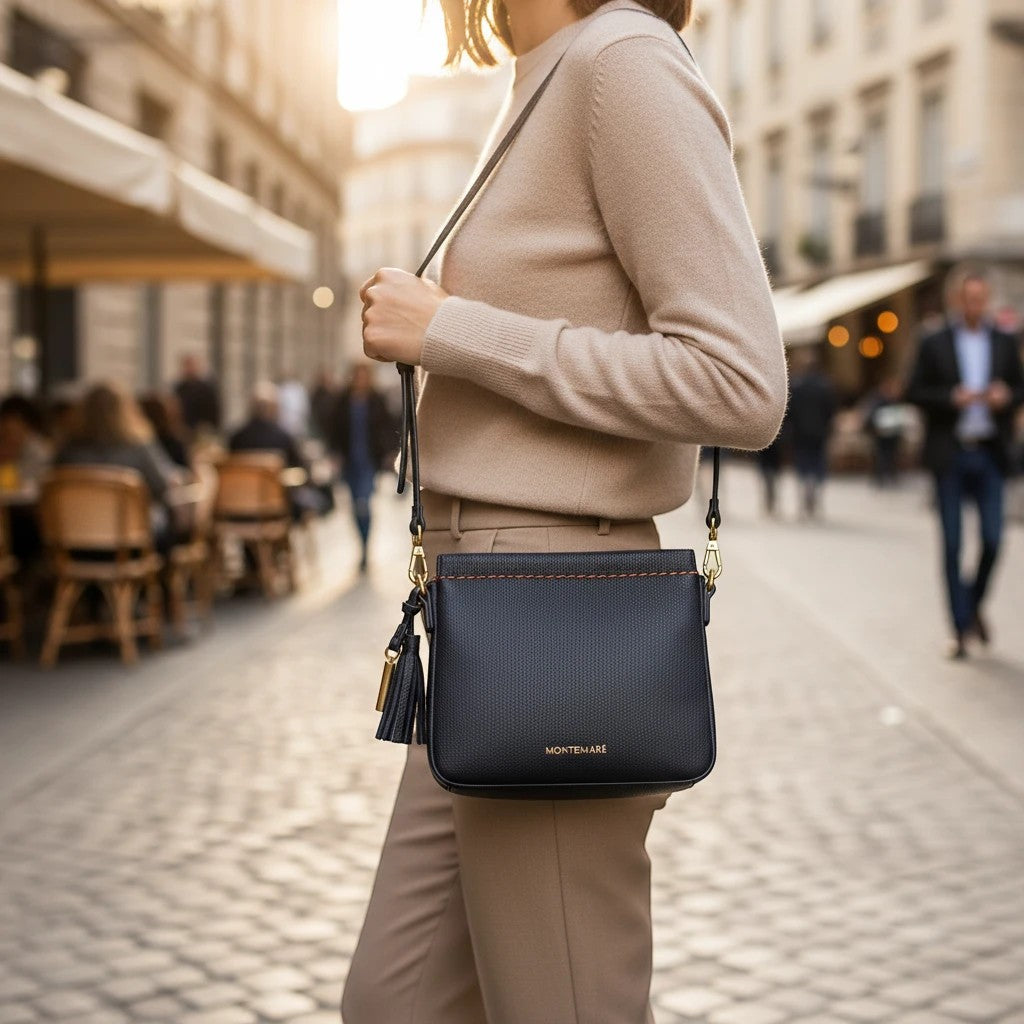 Black Square Pouch Crossbody