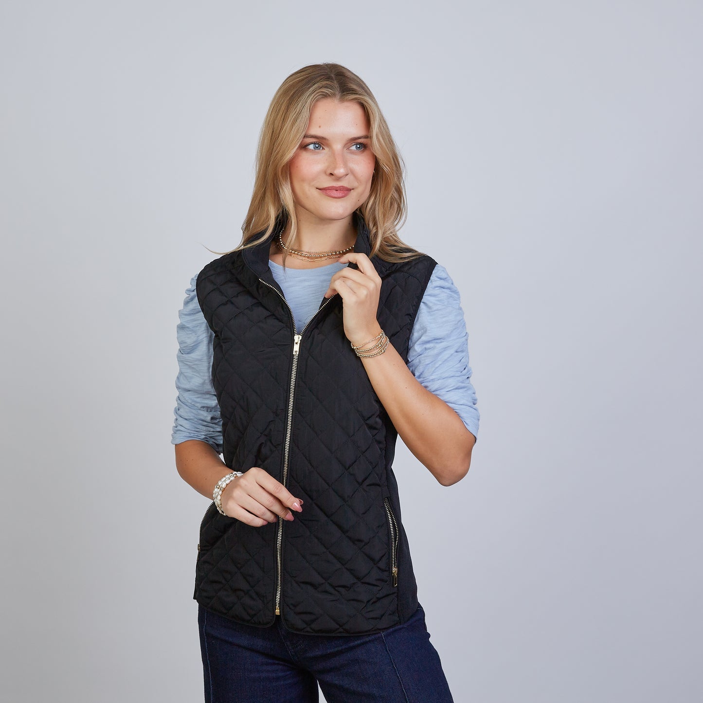 Black Puffer Vest