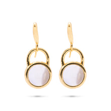 Load image into Gallery viewer, Clear Quartz Bladine Drop Earrings