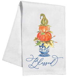 Blessed Pumpkin Topiary Towel