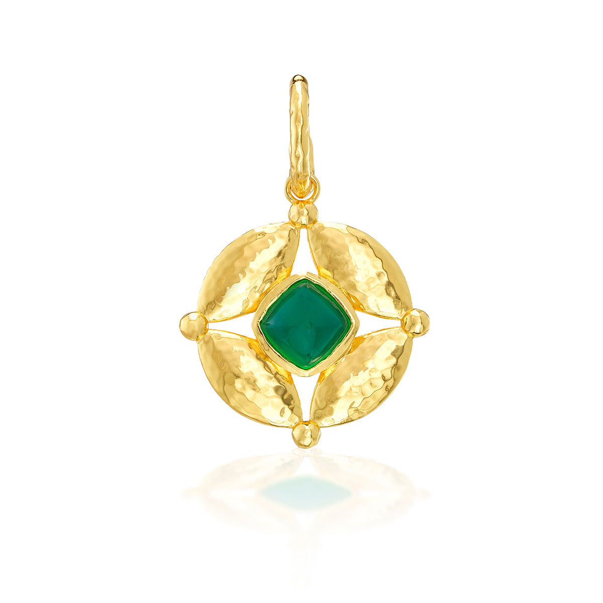 Blue Labradorite & Green Onyx Mystic Eye Pendant