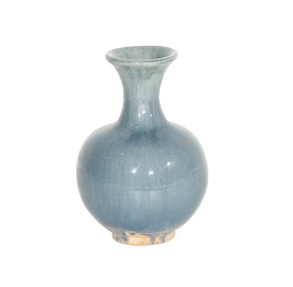 Blue Green Vintage Style Small Vase