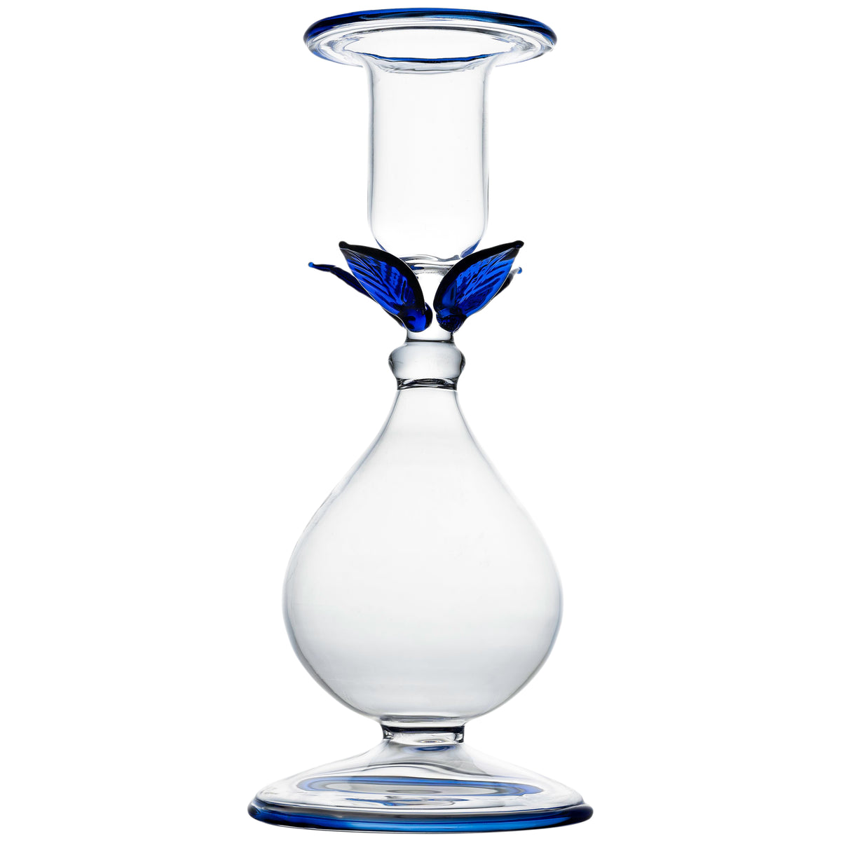 Blue Flower Candlestick