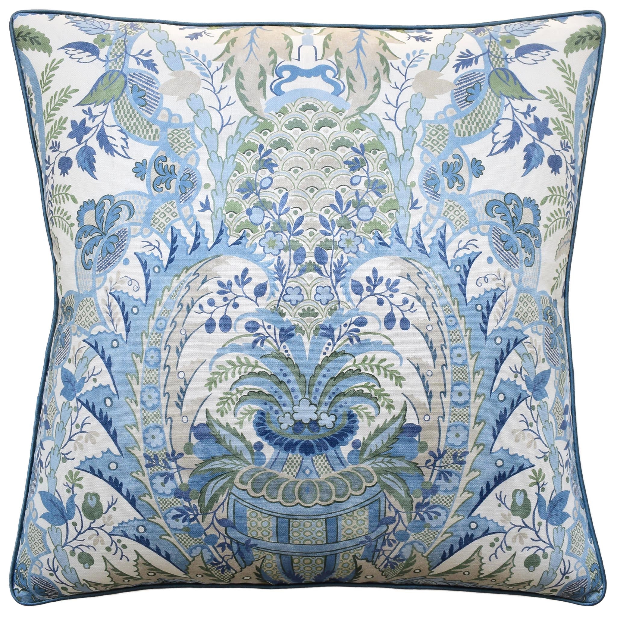 Blue Green Narbeth Pillow 22x22