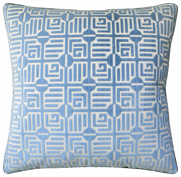 Blue Labyrinth Pillow