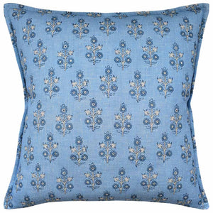 Blue Poppy Pillow