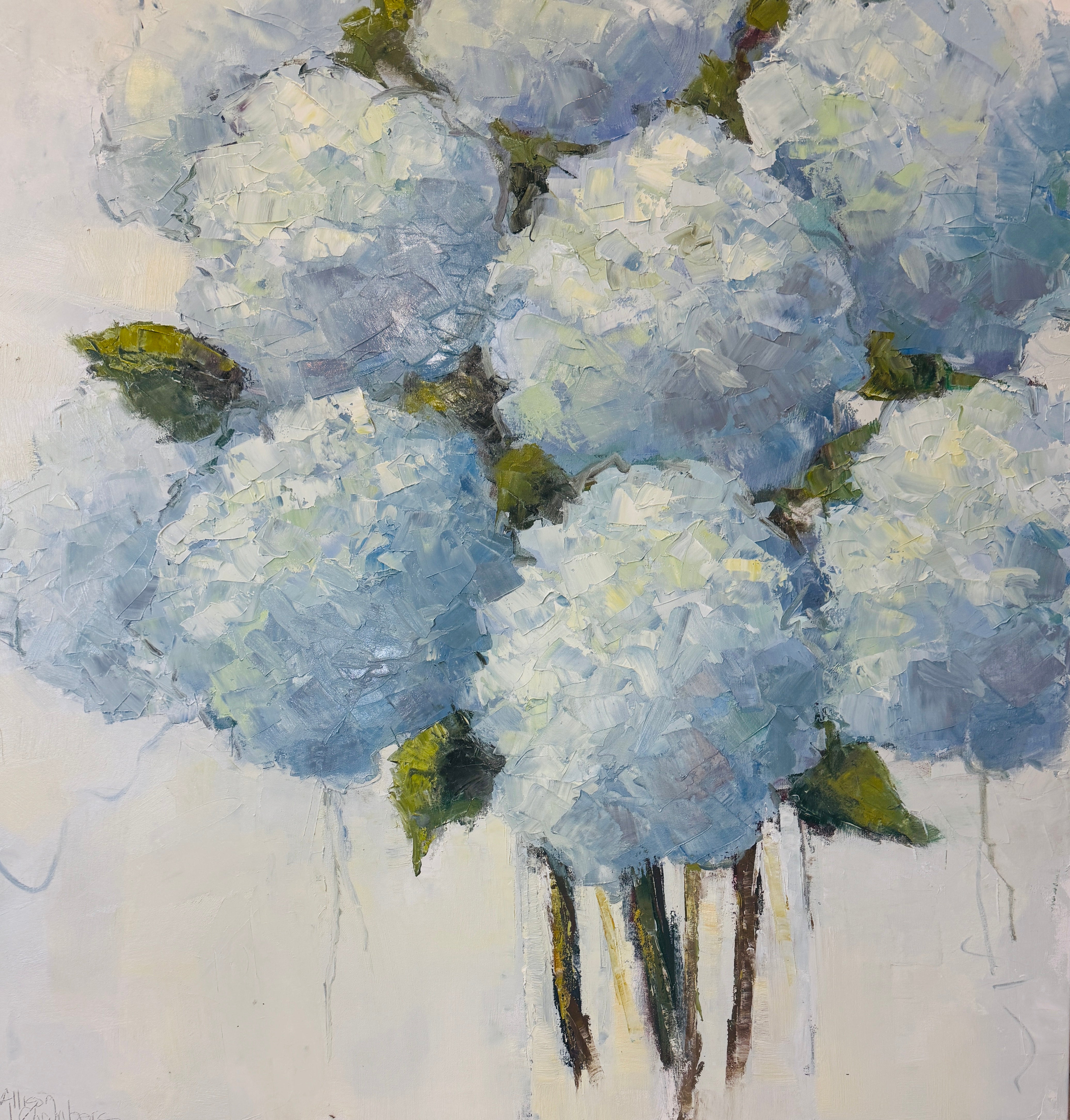Allison Chambers - Bold and Blue (40 x 40)