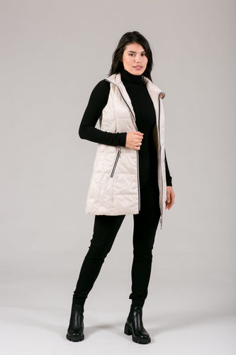 Bone Long Nylon Vest