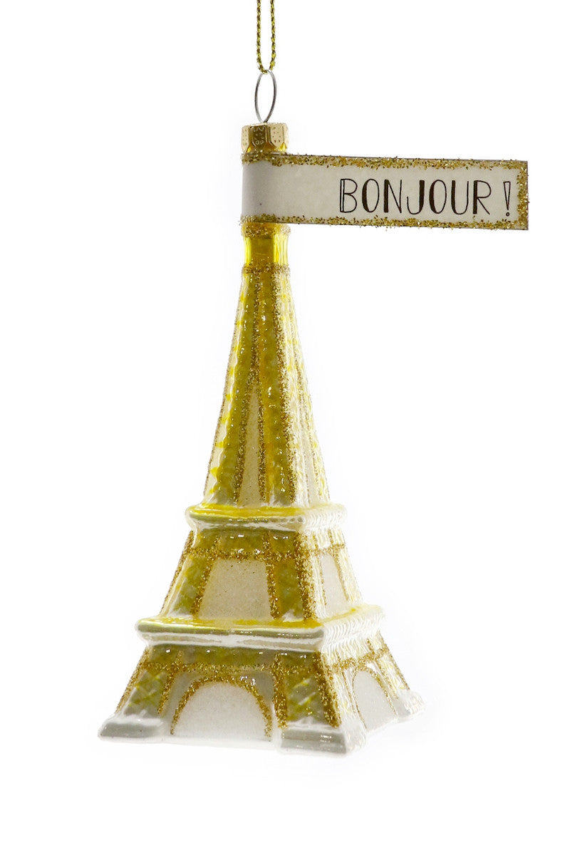 Bonjour Eiffel Tower Ornament