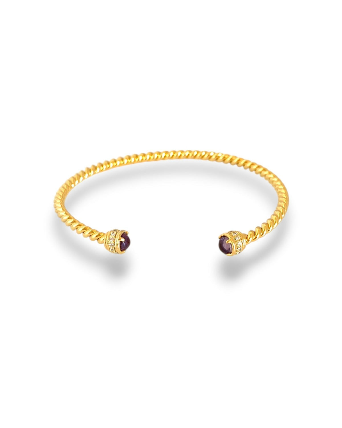 Amethyst & Gold Athena Bracelet