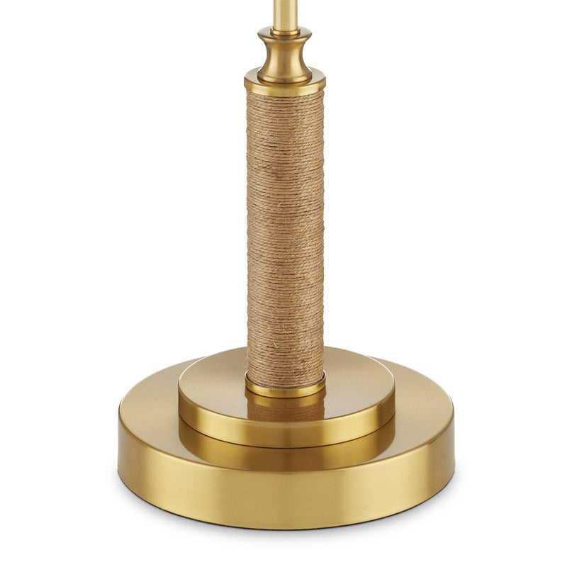 Brass with Jute Rope Lamp