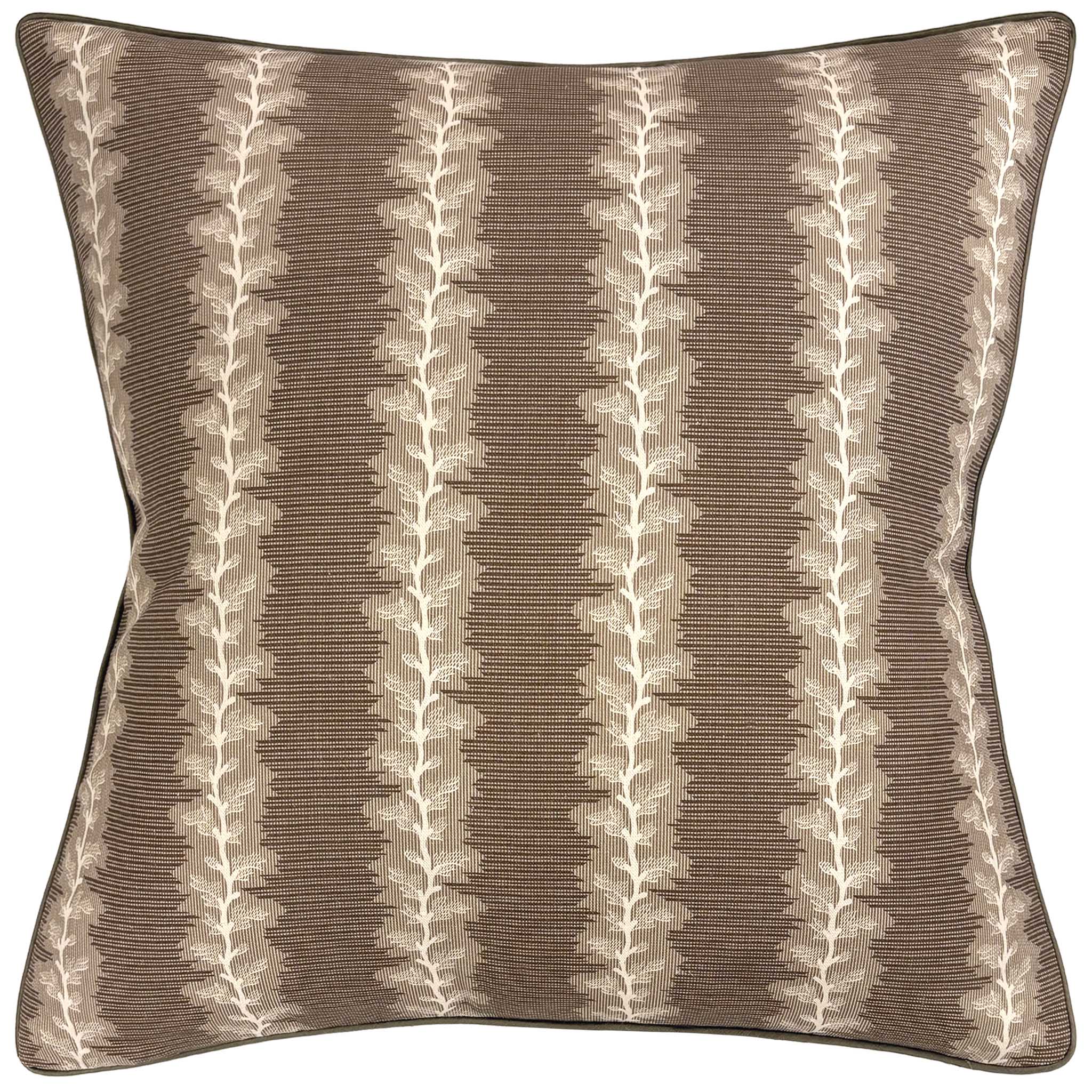 Brown French Stripe Pillow