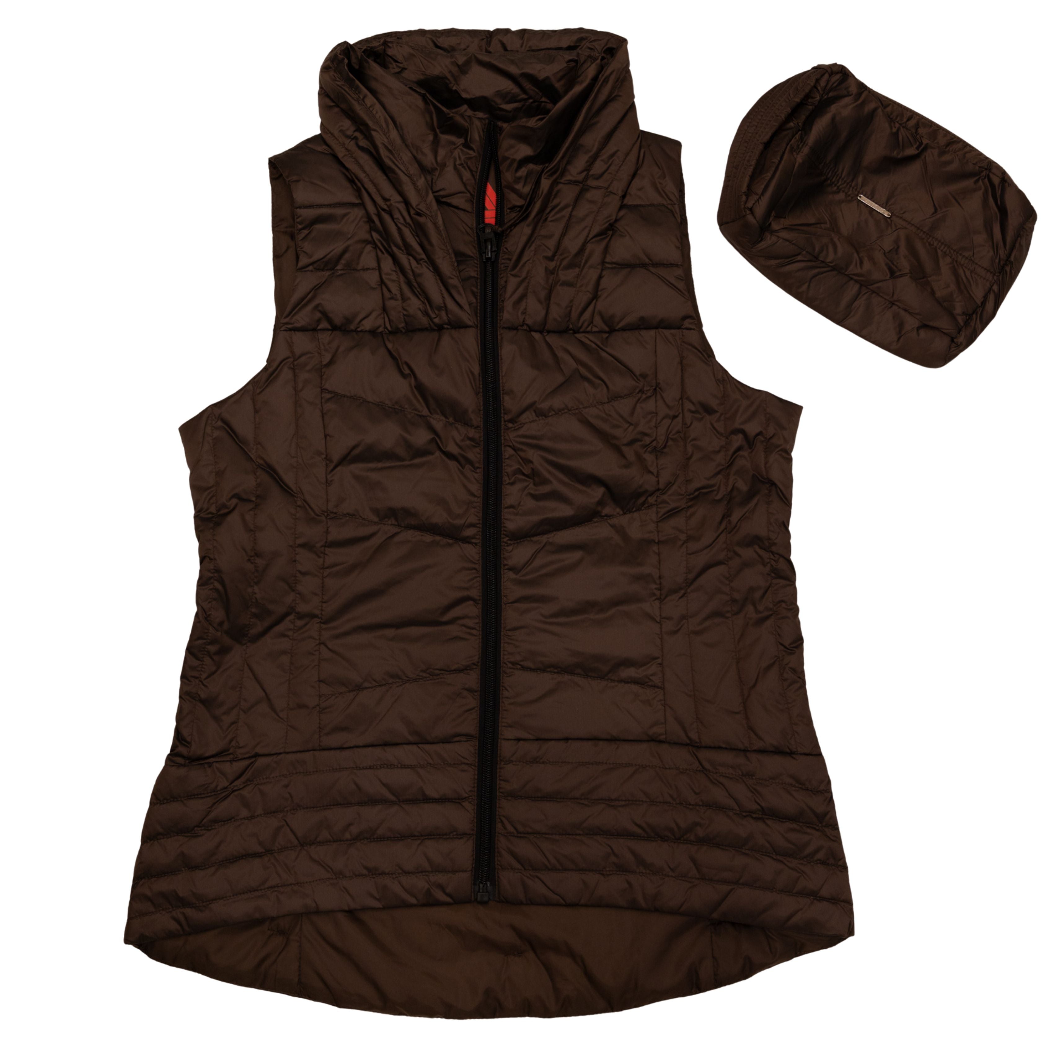 Chocolate Down Vest