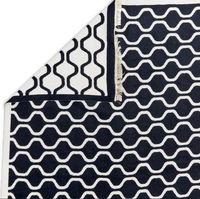 Black & White Patterned Scarf
