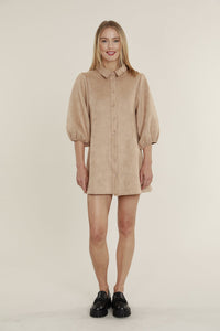 Camel Exaggerated Sleeve Top/Dress