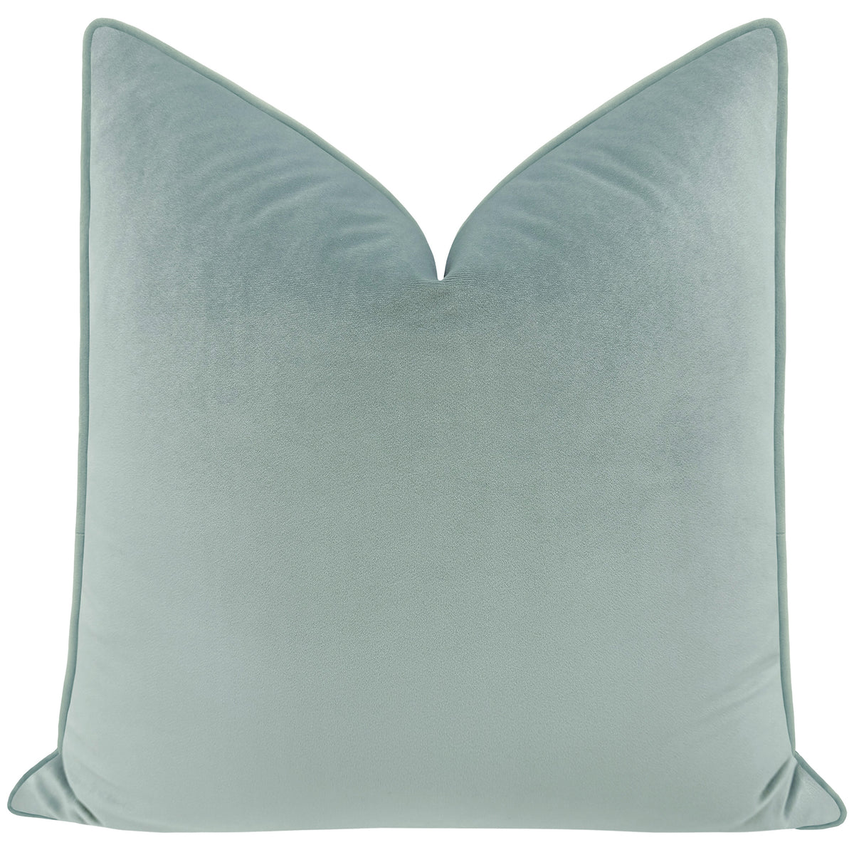 Cerulean Blue & Velvet Cording Velvet Pillow