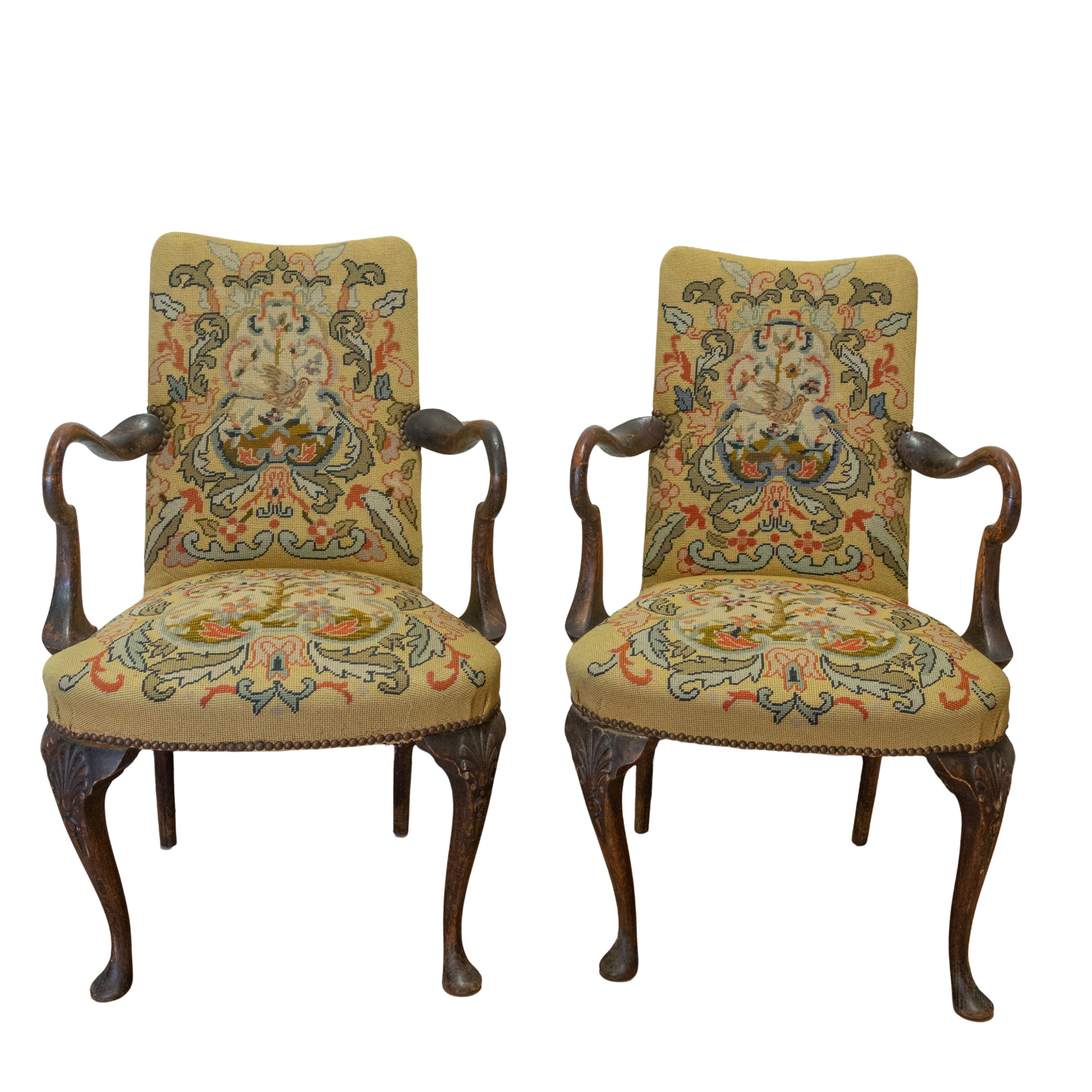 Needlepoint Armchair 19th C