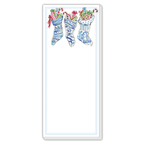Chinoiserie Stockings Notepad